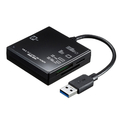 サンワサプライ USB3．1 マルチカードリーダー ブラック ADR-3ML39BKN