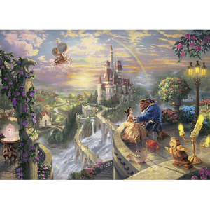 テンヨー ディズニー ジグソーパズル 1000ピース Beauty and the Beast Falling in Love D-1000-487 D1000487FALLINGINLOVE-イメージ1