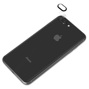 PGA iPhone 8 Plus/7 Plus用カメラレンズ プロテクターセット ブラック PG-17LGA01BK-イメージ2