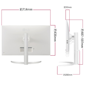 LGエレクトロニクス 31．5型液晶ディスプレイ LG SMART Monitor ホワイト 32SQ730S-H-イメージ14