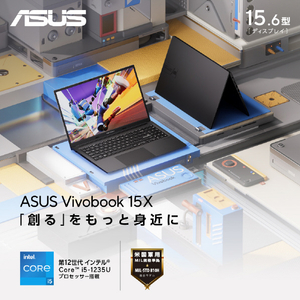 ASUS ノートパソコン ASUS Vivobook 15X インディーブラック K3504ZA-BQ065WS-イメージ2