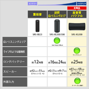 SONY ワイヤレスポータブルスピーカー ブラック SRS-XG300 B-イメージ20