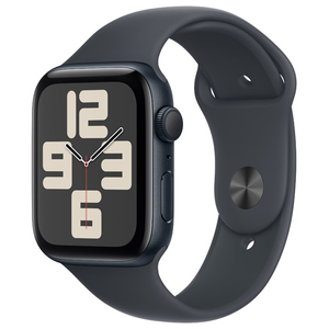 Apple Apple Watch SE(GPSモデル)- 44mm ミッドナイトアルミニウムケースとミッドナイトスポーツバンド - S/M MXEJ3J/A-イメージ1