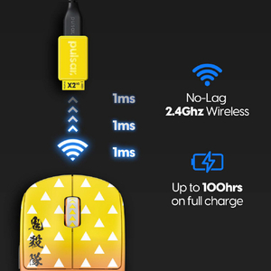 Pulsar X2 V2 Mini Wireless Gaming Mouse 鬼滅の刃 我妻 善逸 PX221MC-イメージ9