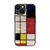 ikins iPhone 15 Plus用天然貝ケース Mondrian I25492I15PL-イメージ1