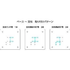 トラスコ中山 軽量防音パネル用支柱用ベース FC307JK-1258842-イメージ2