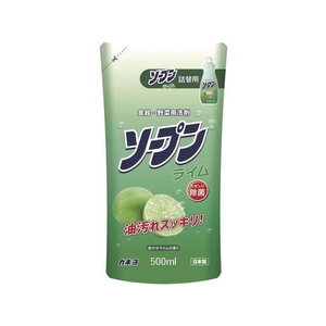 カネヨ石鹸 ソープン ライム つめかえ用 500mL FC894RA-イメージ1