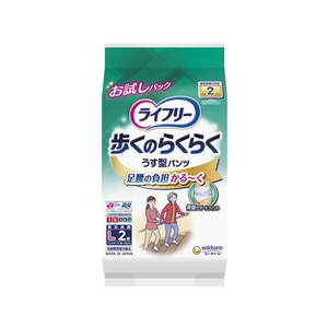 ユニ・チャーム ライフリー 歩くのらくらくうす型パンツ 2回 L2枚 FCU2291-イメージ1