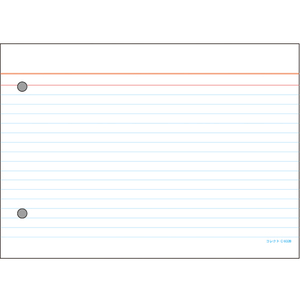 コレクト 情報カード 補助6ミリ罫 両面 100枚入 F834703-C-602B-イメージ2