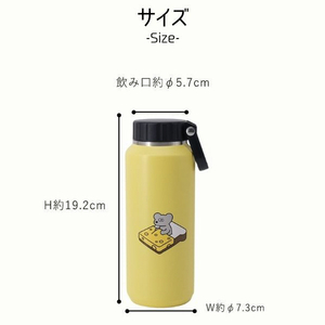 アカツキコーポレーション ステンレスボトル M(500ml) ANDY ミント 554995-イメージ8