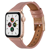 GAACAL Apple Watch Series 1-9/SE1-2/Ultra 2 [42/44/45/49mm]用「きれいめアッシュ」PUレザーバンド アッシュローズ W00264ARB