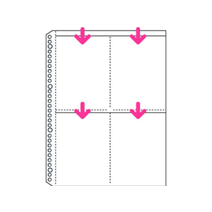 コクヨ A4リフィル4ポケット(ポストカードホルダー)A4 2・4・30穴 10枚 1パック（10枚） F805677-ﾗ-A33N-イメージ2