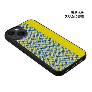 Man & Wood iPhone 15用MagSafe対応天然木ケース Yellow Submarine I25505I15-イメージ4