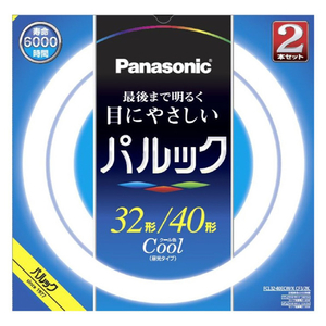 パナソニック 32形+40形 丸型蛍光灯 クール色(昼光色) 2本セット パルック FCL3240ECWXCF32K-イメージ1