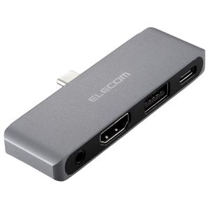 エレコム USB Type-C/直挿しタイプドッキングステーション シルバー DST-C25SV-イメージ1