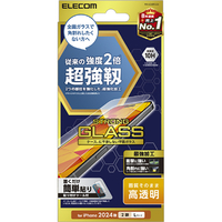 エレコム iPhone 16 Plus用ガラスフィルム 超強靭 高透明 PM-A24BFLGH