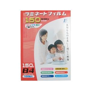 オーム電機 ラミネーターフィルム 100枚入り LAMFB4100T-イメージ1