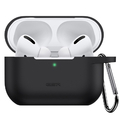 ESR AirPods Pro(2022/2019)専用カラビナ付きシリコンケース Black ESR291