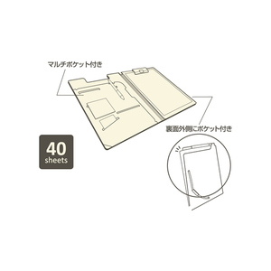 リヒトラブ SMART FIT クリップファイル A4タテ 短辺とじ オレンジ F114258-F-7560-4-イメージ4