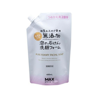 マックス 肌荒れ防ぐ薬用無添加泡洗顔フォーム 詰替 400mL FCU2506