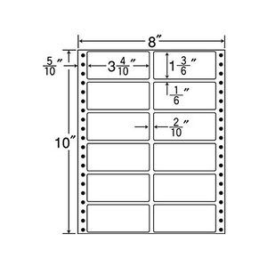 NANA 連続ラベルナナフォーム 8×10インチ 12面 500折 F806571-MM8A-イメージ1