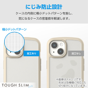 エレコム AQUOS wish4用TOUGH SLIM LITE フレームカラー ストラップホールシート付 カフェオレ PM-S241TSLFCBE-イメージ6