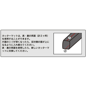 カール事務器 トリムギア 替えカッターマット 発泡スチレンボードカッター用 FC12098-M-1000-イメージ4