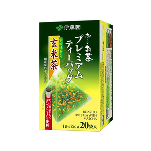 伊藤園 お～いお茶プレミアムティーバッグ 抹茶入玄米茶20袋*8 FC520SN-イメージ1