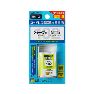 エルパ 電話機用充電池 TSC-102-イメージ1