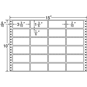 NANA 連続ラベルナナフォーム 15×10インチ 24面 500折 F806595-M15J-イメージ1