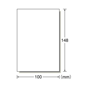エーワン はがきサイズのプリンタラベル マット紙 はがきサイズ ノーカット 20シート入り A-ONE.31521-イメージ2