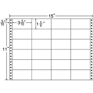 NANA 連続ラベルナナフォーム 15×11インチ 24面 500折 F806609-M15G-イメージ1