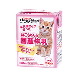 ドギーマンハヤシ ねこちゃんの国産牛乳 200ml ﾈｺﾁﾔﾝﾉｺｸｻﾝｷﾞﾕｳﾆﾕｳ200ML-イメージ1