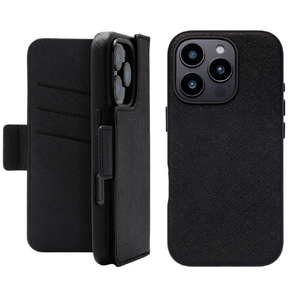 ユニケース iPhone 16 Pro用2Way Mag Flip Case ブラック UNI-CSDIP24MP-2MFBK-イメージ1