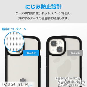 エレコム AQUOS wish4用TOUGH SLIM LITE フレームカラー リング付 ストラップホールシート付 ブラック PM-S241TSLFCRBK-イメージ6