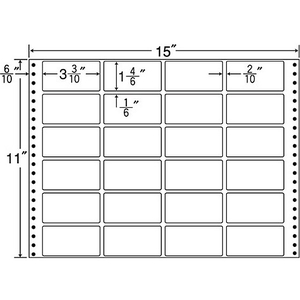 NANA 連続ラベルナナフォーム 15×11インチ 24面 500折 F806611-MT15T-イメージ1