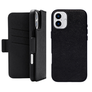 ユニケース iPhone 16 Plus用2Way Mag Flip Case ブラック UNI-CSDIP24L-2MFBK-イメージ1