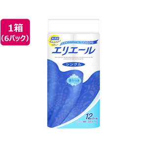 大王製紙 エリエール トイレットティシュー 55m シングル 12ロール×6袋 F384949-イメージ1