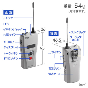 サンワサプライ ワイヤレスガイドシステム(親機) MM-WGS2TN-イメージ10