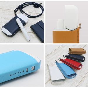 SLG Design Calf Skin Leather iQOS Case ブルー SD11529-イメージ12