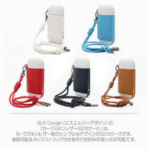 SLG Design Calf Skin Leather iQOS Case ブルー SD11529-イメージ6