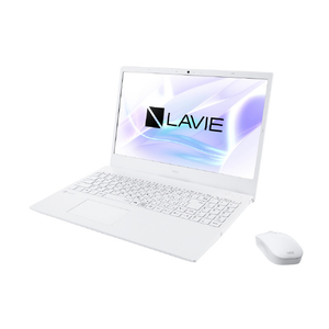 NEC ノートパソコン e angle select LAVIE N15 パールホワイト PC-N1535EAW-E3-イメージ5