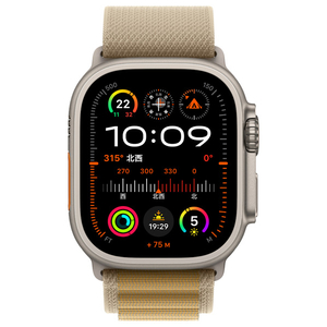 Apple Apple Watch Ultra 2(GPS + Cellularモデル)- 49mm ナチュラルチタニウムケースとタンアルパインループ - S MX4E3J/A-イメージ2