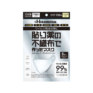久光製薬 貼り薬の不織布で作ったマスク 小さめ 5枚 FCR6599-イメージ1