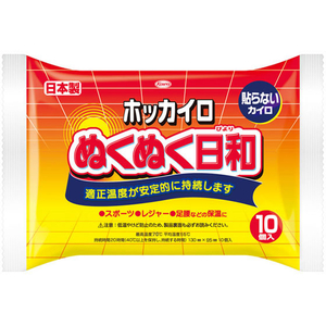 興和 ホッカイロ ぬくぬく日和 貼らない レギュラー 10個 FC24828-イメージ1