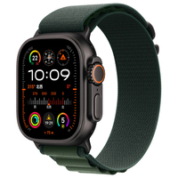 Apple Apple Watch Ultra 2(GPS + Cellularモデル)- 49mm ブラックチタニウムケースとダークグリーンアルパインループ - S MX4Q3J/A