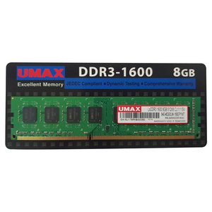 UMAX デスクトップ用メモリー(8GB) DDR3-1600 8GB JEDEC UM-DDR3S-1600-8GB-イメージ1