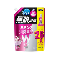 KAO ハミング消臭実感Wパワー サボンの香り つめかえ用 980mL FC187RG