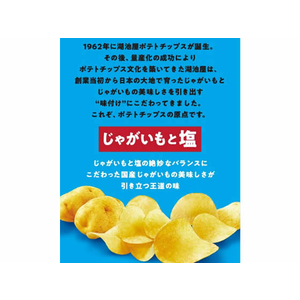 湖池屋 ポテトチップス じゃがいもと塩 60g F372837-イメージ2