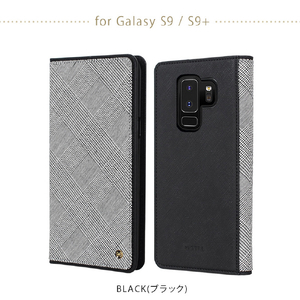 STI:L Galaxy S9用ケース GENTLEMAN FLIP ブラック ST12546S9-イメージ7